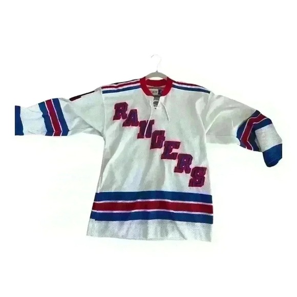 Vintage New York Rangers Jersey Fleury #14 Embroidered CCM Size Small - Picture 6 of 10